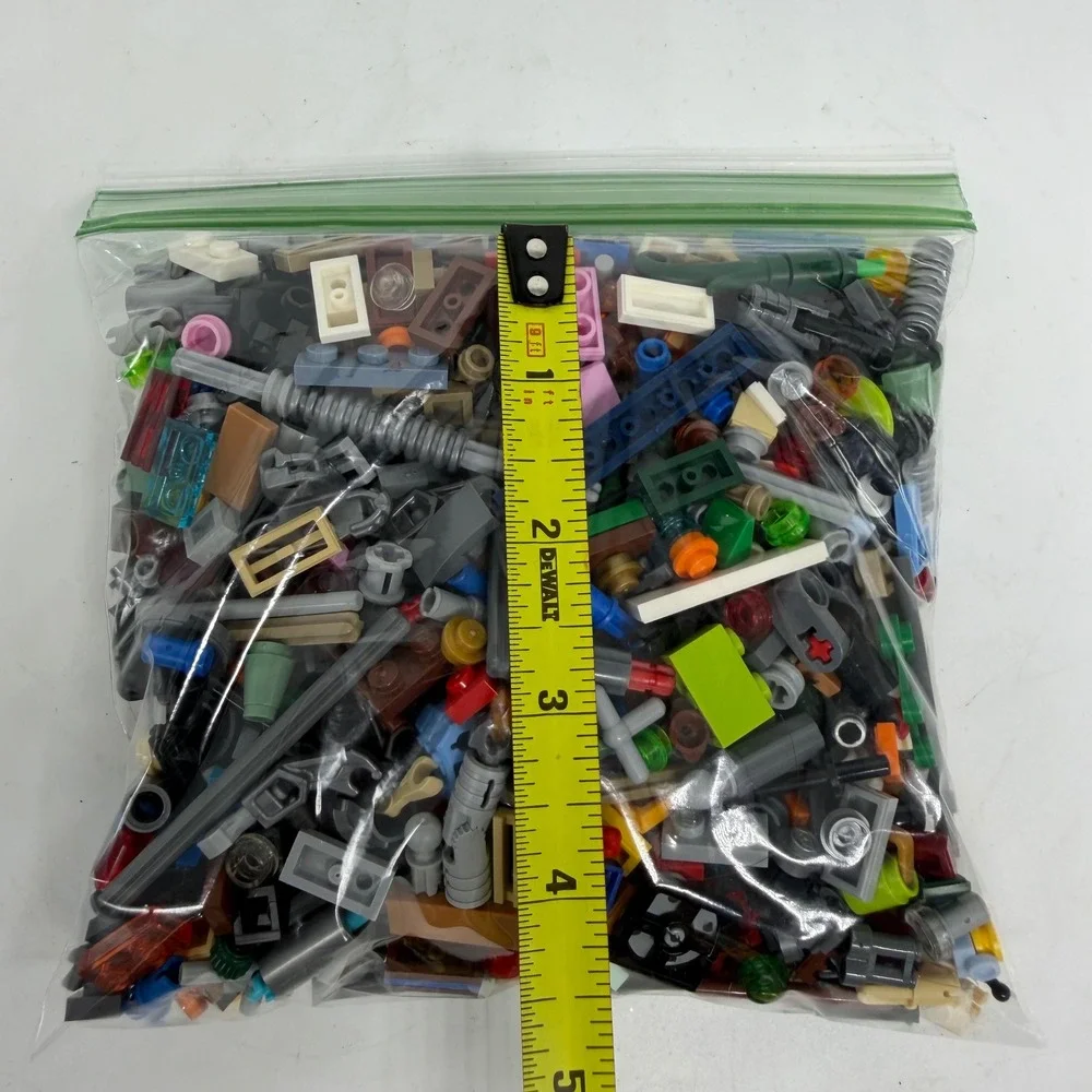 Lego Bulk Lot 1lb Assorted Small Pieces Bricks Parts Two Bags Used